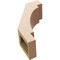 Ekena Millwork 5-inch W x 10-inch D x 14-inch H Merced Rough Cedar Woodgrain TimberThane Knee Brace, Primed BRCUR05X10X14MRCRCPR - alternate 6